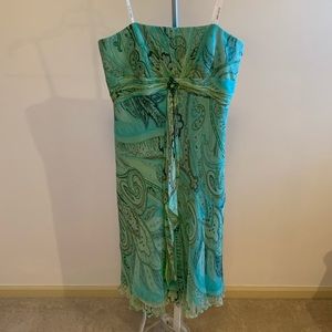 Laundry Shelli Segal 100% Silk Strapless Dress